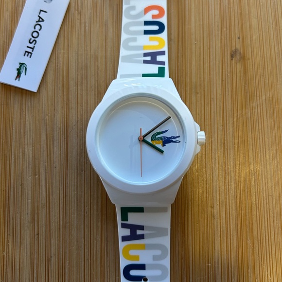 Lacoste Watch With 38mm White Face & White Silicone Band main image 4